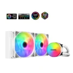 SAMA SI240 White Liquid Cooler 240mm AIO Radiator Addressable RGB PWM Fan CPU cooler for Intel AMD PC Case