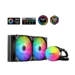 SAMA SI240 Black Liquid Cooler 240mm AIO Radiator Addressable RGB PWM Fan CPU cooler for Intel AMD PC Case