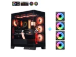 ⁦Sama Neview 2351 Black Dual USB3.0 and Type C Tempered Glass ATX Mid Tower⁩ - الصورة ⁦9⁩