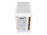 ⁦Sama 3021-White Dual USB3.0 and Type C Tempered Glass ATX Full Tower⁩ - الصورة ⁦5⁩