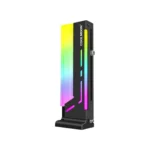 ⁦COOLMOON GH2 Vertical GPU Support Bracket Colorful 5V A-RGB - Black⁩ - الصورة ⁦2⁩