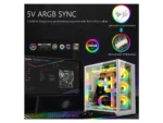 ⁦COOLMOON AOSOR AL200 Lamp Tape 5V ARGB Aura Sync Flexible Light Bar Widening Bendable Multifunctional DIY for 3x8P⁩ - الصورة ⁦5⁩