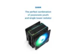 SAMA KA600D ARGB CPU Air Cooler 150MM Fan with 6 Copper Heat Pipes Air Cooling - Image 4