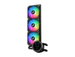 ⁦SAMA SM360 Black 360mm Liquid Water AIO CPU Cooler For Gaming PC Computer with Screen LCD Display⁩ - الصورة ⁦2⁩