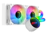 ⁦SAMA PS240mm Cpu Liquid Cooler ARGB 240 AIO With Infinity Mirror Aluminum PC⁩ - الصورة ⁦2⁩