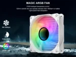 ⁦SAMA PS240mm Cpu Liquid Cooler ARGB 240 AIO With Infinity Mirror Aluminum PC⁩ - الصورة ⁦6⁩