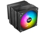 ⁦SAMA 6PDW ARGB Black CPU Air Cooler 120mm Cooling Fan⁩ - الصورة ⁦3⁩