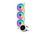 SAMA SM360 White liquid Cooler 360mm ARGB AIO Radiator LCD Video Temperature Display Screen - Image 2