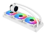 SAMA SM360 White liquid Cooler 360mm ARGB AIO Radiator LCD Video Temperature Display Screen - Image 4