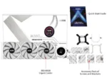 SAMA SM360 White liquid Cooler 360mm ARGB AIO Radiator LCD Video Temperature Display Screen - Image 7