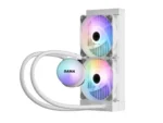 ⁦SAMA SI240 White Liquid Cooler 240mm AIO Radiator Addressable RGB PWM Fan CPU cooler for Intel AMD PC Case⁩ - الصورة ⁦3⁩