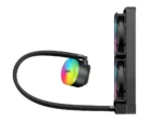 ⁦SAMA SI240 Black Liquid Cooler 240mm AIO Radiator Addressable RGB PWM Fan CPU cooler for Intel AMD PC Case⁩ - الصورة ⁦4⁩