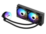 ⁦SAMA SI240 Black Liquid Cooler 240mm AIO Radiator Addressable RGB PWM Fan CPU cooler for Intel AMD PC Case⁩ - الصورة ⁦5⁩
