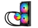 ⁦SAMA SI240 Black Liquid Cooler 240mm AIO Radiator Addressable RGB PWM Fan CPU cooler for Intel AMD PC Case⁩ - الصورة ⁦6⁩