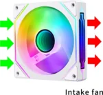 ⁦SAMA Case Fans YF1202I BKR PWM ARGB120mm⁩ - الصورة ⁦8⁩