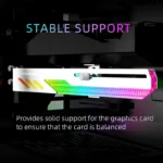 ⁦COOLMOON GT8 Horizontal GPU Support Bracket Colorful 5V A-RGB⁩ - الصورة ⁦7⁩