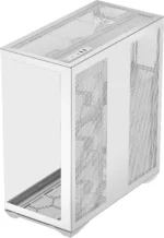 ⁦SAMA V Cool White Steel / Tempered Glass USB3.0/Type C ATX Full Tower Gaming Computer Case w/5 x ARGB Fans (Pre-Installed)⁩ - الصورة ⁦4⁩