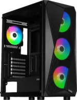 ⁦Sama 3313 ATX Tower Gaming Case with 4x120mm ARGB Fans⁩ - الصورة ⁦2⁩