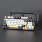 iMice GK500 Mechanical Keyboard [AR-EN] (Black-White-Yellow) - Image 2