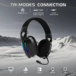 ⁦ATTACK SHARK L90 Foldable RGB Ultra-Light Tri-Mode Gaming Headset⁩ - الصورة ⁦5⁩