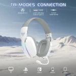 ⁦ATTACK SHARK L90 Foldable RGB Ultra-Light Tri-Mode Gaming Headset⁩ - الصورة ⁦7⁩