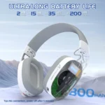 ⁦ATTACK SHARK L90 Foldable RGB Ultra-Light Tri-Mode Gaming Headset⁩ - الصورة ⁦5⁩