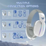 ⁦ATTACK SHARK L90 Foldable RGB Ultra-Light Tri-Mode Gaming Headset⁩ - الصورة ⁦9⁩