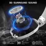 ⁦ATTACK SHARK L80 Ultra-Light Tri-Mode Gaming Headset⁩ - الصورة ⁦8⁩