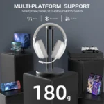 ⁦ATTACK SHARK L80 Ultra-Light Tri-Mode Gaming Headset⁩ - الصورة ⁦6⁩