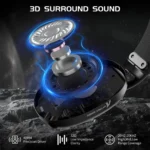 ⁦ATTACK SHARK L80 Ultra-Light Tri-Mode Gaming Headset⁩ - الصورة ⁦7⁩