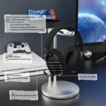 ⁦ATTACK SHARK L80 Ultra-Light Tri-Mode Gaming Headset⁩ - الصورة ⁦6⁩