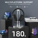⁦ATTACK SHARK L80 Ultra-Light Tri-Mode Gaming Headset⁩ - الصورة ⁦5⁩