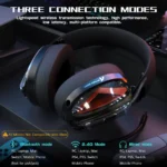 ⁦ATTACK SHARK L60 Ultra-Light Tri-Mode Gaming Headset Black⁩ - الصورة ⁦7⁩