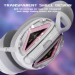 ⁦ATTACK SHARK L60 Ultra-Light Tri-Mode Gaming Headset white - Image 8