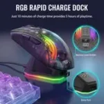 ⁦ATTACK SHARK X2PRO Wireless Gaming Mouse with Charging Dock black - Image 3