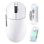 ATTACK SHARK X8PRO Ultra-Light Wireless Gaming Mouse & C06ULTRA Cable white