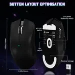 ⁦⁦ATTACK SHARK X11SE Wireless Gaming Mouse Black ⁩⁩ - الصورة ⁦4⁩