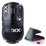 ⁦ATTACK SHARK X6 Three Modes Gaming Mouse With Charging Dock Black - Image 8