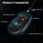 ⁦⁦⁦ATTACK SHARK X5 Wireless Gaming Mouse black⁩ - الصورة ⁦5⁩