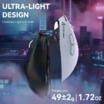 ⁦l ⁦ATTACK SHARK X3MAX PAW3950 Wireless Gaming Mouse white⁩ - الصورة ⁦2⁩