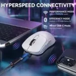 ⁦l ⁦ATTACK SHARK X3MAX PAW3950 Wireless Gaming Mouse white⁩ - الصورة ⁦6⁩