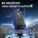 ⁦ATTACK SHARK R6 Ultralight 39g Wireless 8K PAW3950MAX Gaming Mouse black⁩ - الصورة ⁦3⁩