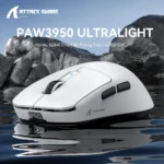 ⁦⁦ATTACK SHARK R6 Ultralight 39g Wireless 8K PAW3950MAX Gaming Mouse White⁩ - الصورة ⁦6⁩
