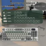 ATTACK SHARK K86 Wireless Mechanical Keyboard white - Image 7