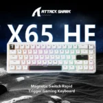 ATTACK SHARK X65 HE Magnetic Switch Rapid Trigger Keyboard White - Image 3