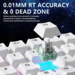 ATTACK SHARK X65 HE Magnetic Switch Rapid Trigger Keyboard White - Image 2