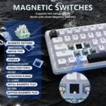 ATTACK SHARK X65 HE Magnetic Switch Rapid Trigger Keyboard White - Image 7