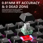 ⁦⁦ATTACK SHARK X65 HE Magnetic Switch Rapid Trigger Keyboard black⁩ - الصورة ⁦6⁩