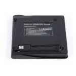 ⁦Slim External DVD RW CD Writer Drive Burner‏⁩ - الصورة ⁦3⁩