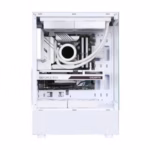 SAMA Neview 3321 ATX Mid Tower Gaming Case (4-ARGB Pre-installed fans & Hub Control) - White